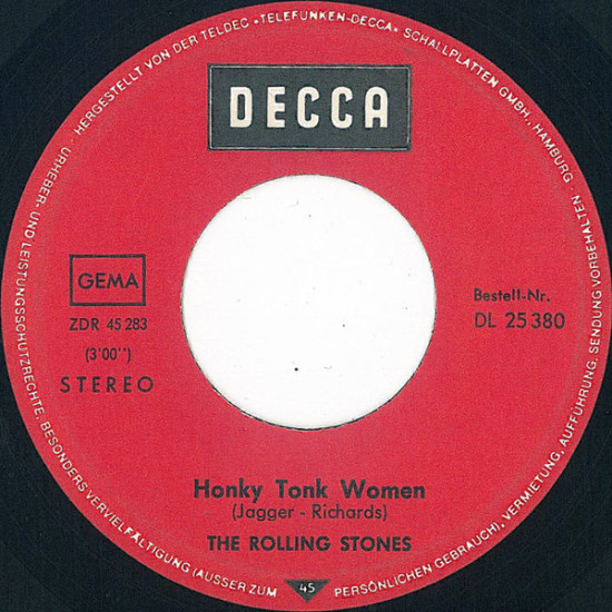ROLLING STONES - HONKY TONK WOMAN/YOU CAN'T ALWAYS GET WHAT YOU WANT