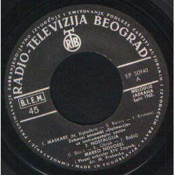 V.A. - Melodije Jadrana/Zabavni Ansambl "Dalmacija", Marko Novosel, Đorđe Marjanović, Gabi Novak/