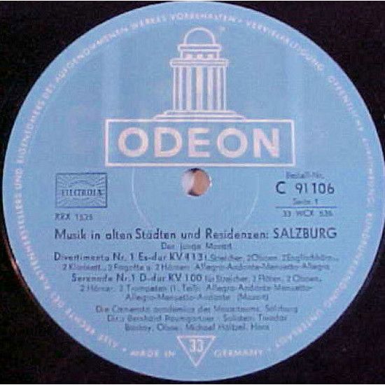 CAMERATA ACADEMICA/HOFRAT - SALZBURG 1957