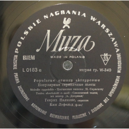 Heinrich Palulis, Jerzy Lefeld - Popularne Utwory Skrzypcowe