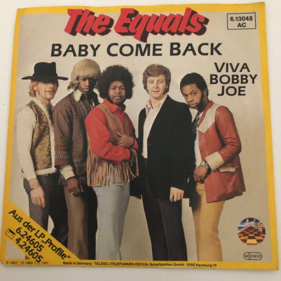 EQUALS - Baby Come Back / Viva Bobby Joe
