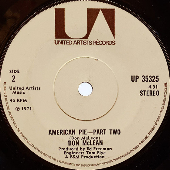 McLEAN DON - AMERICAN PIE