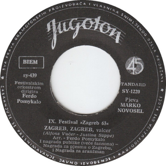 NOVOSEL MARKO - ZAGREB, ZAGREB/MOJ ZAGREB