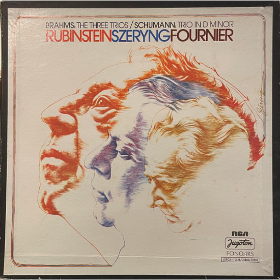 RUBINSTEIN/SZERYNG/FOURNIER - BRAHMS-THREE TRIOS/SCHUMANN - TRIO G MIN