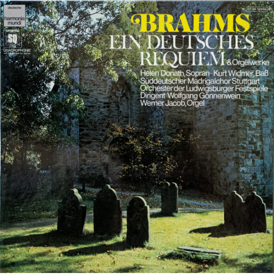 BRAHMS - EIN DEUTSCHES REQUIEM/DONATH, WIDMER, GONNENWEIN