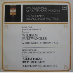 BRUCKNER - SYM. NO. 6/FURTWANGLER/