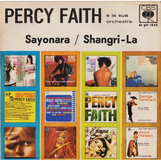 Percy Faith E La Sua Orchestra - Sayonara / Shangri - La
