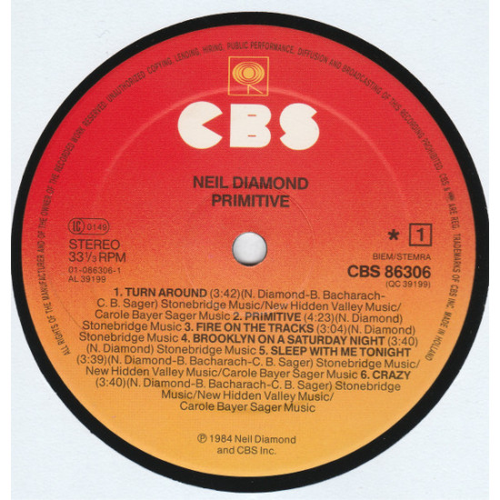 DIAMOND NEIL - Primitive