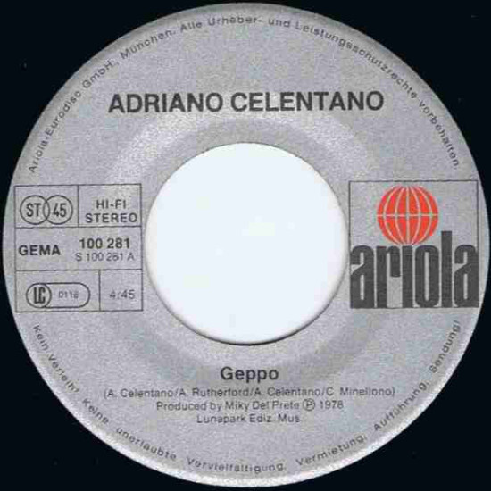 CELENTANO ADRIANO - Geppo