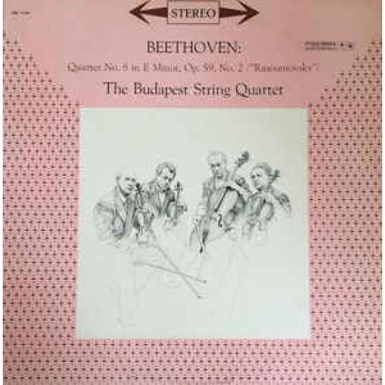 BEETHOVEN - Quartet No. 8 In E Minor, Op. 59, No. 2 ("Rasoumovsky")Budapest String Quartet