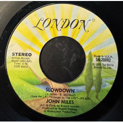 MILES JOHN - Slowdown / Stand Up (And Give Me A Reason)