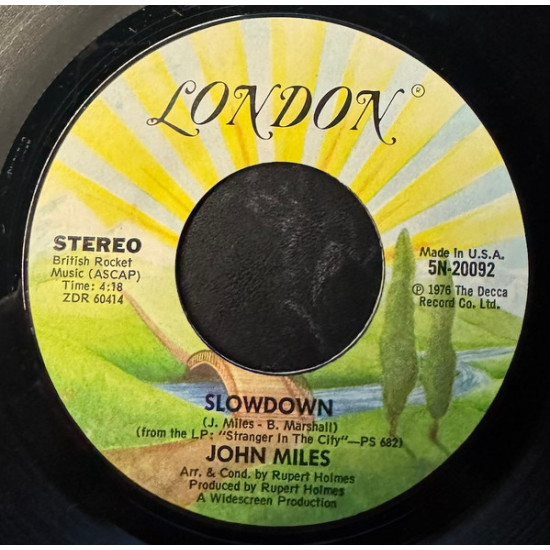 MILES JOHN - Slowdown / Stand Up (And Give Me A Reason)