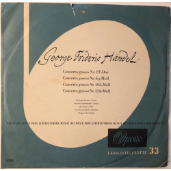 Handel  - Concerti Grossi Nr. 2, 6, 10, 12/Max Braun, Pro Arte Orchester, München