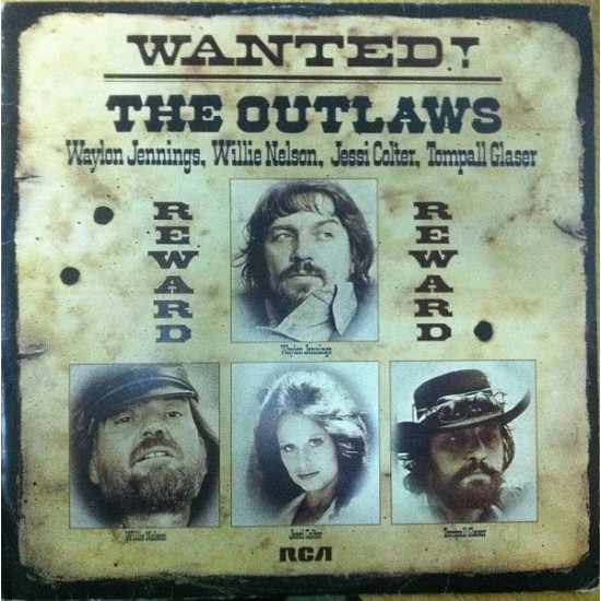 JENNINGS, NELSON, COLTER, GLASSER - WANTED ! - THE OUTLAWS