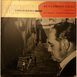 GIGLI BENIAMINO - Der Bajazzo / Cavalleria Rusticana (Querschnitte)