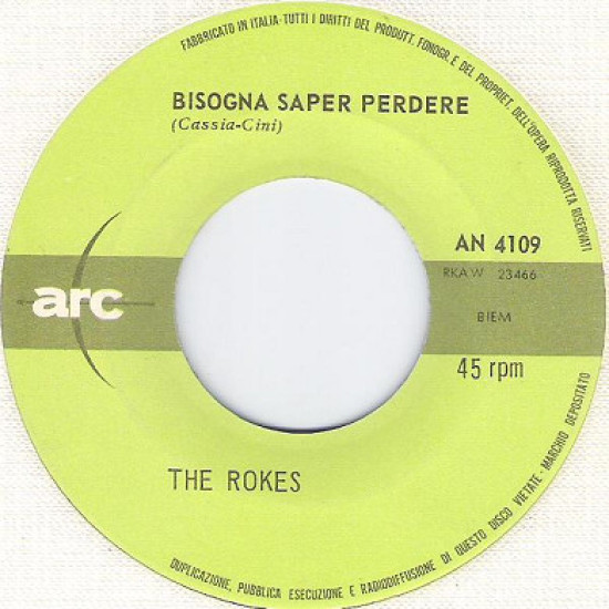 ROKES - Bisogna Saper Perdere / Non Far Finta Di No