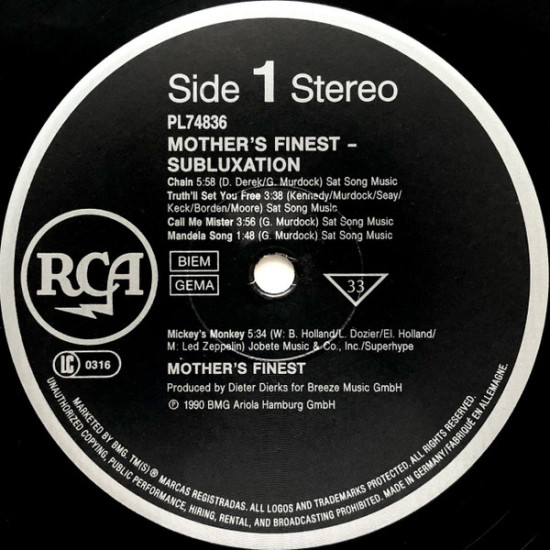 MOTHER'S FINEST - Subluxation