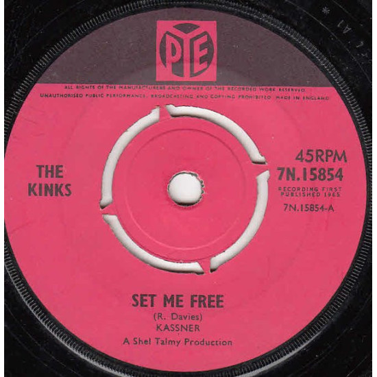 KINKS - SET ME FREE/I NEED YOU
