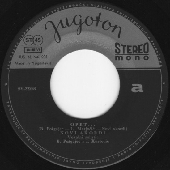 NOVI AKORDI - OPET/DOLAZAK