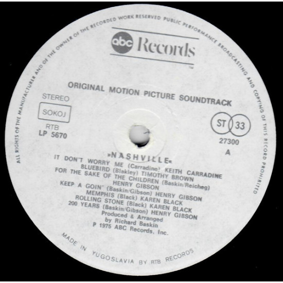ORIGINAL SOUNDTRACK - NASHVILLE