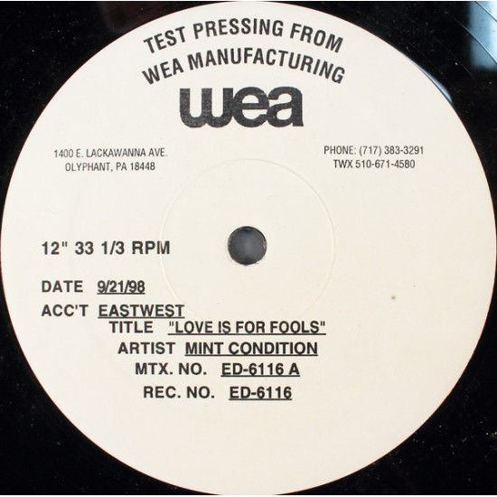 Mint Condition / Envyi / Mista - Love Is For Fools / Crazy Love / All About You