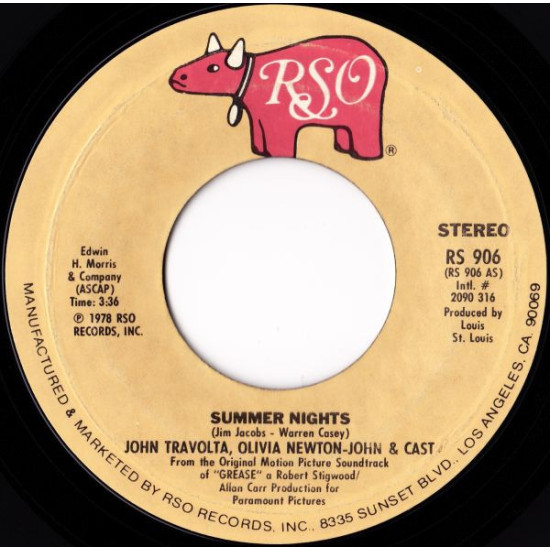 TRAVOLTA JOHN & NEWTON-JOHN OLIVIA - SUMMER NIGHTS/ROCK 'N' ROLL PARTY QUEEN…