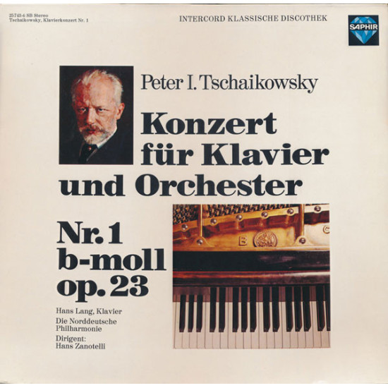 Tchaikowsky - Konzert Für Klavier und Orchester Nr. 1 B-Moll op.23/Hans Zanotelli (2) , Die Norddeutsche Philharmonie* , Hans Lang