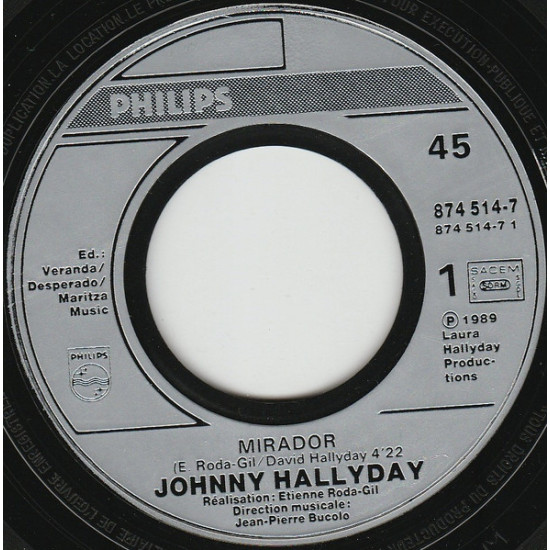 HALLYDAY JOHNNY - Mirador