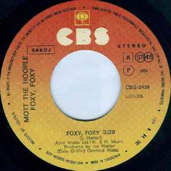 MOTT THE HOOPLE - FOXY, FOXY