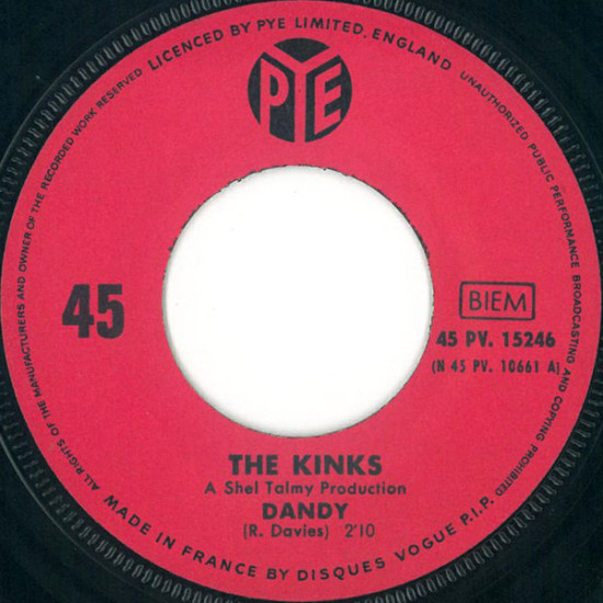 KINKS  - Dandy / Party Line