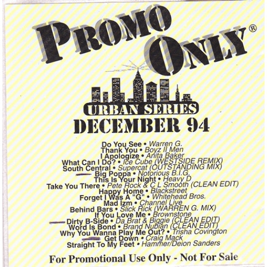 V.A. - Promo Only Urban Series: December 1994/Warren G, Boyz II Men…