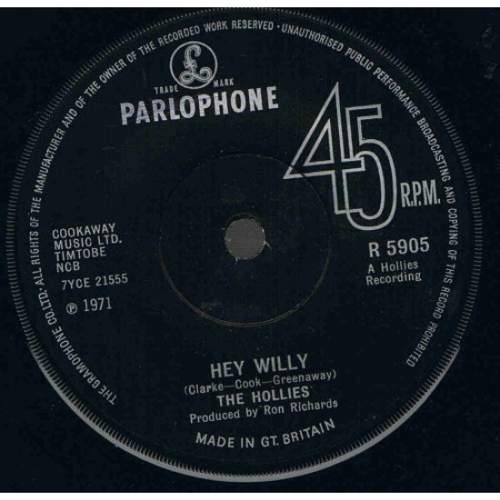 HOLLIES - Hey Willy