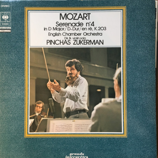 Mozart - Serenade N° 4 In D Major / D-Dur / En Ré, K.203/Pinchas Zukerman, English Chamber Orchestra