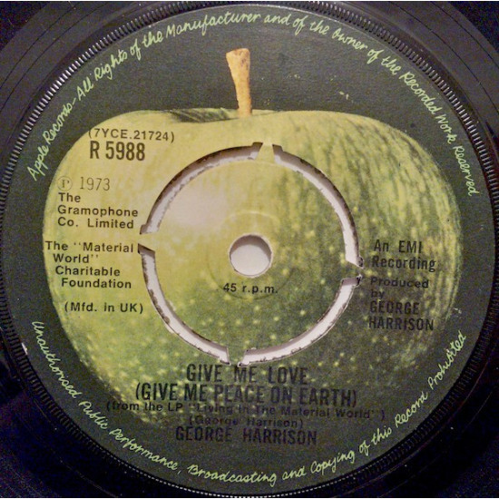 HARRISON GEORGE  - Give Me Love (Give Me Peace On Earth)