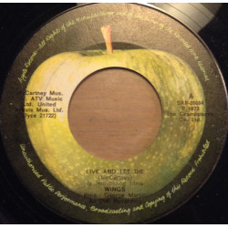 WINGS  - Live And Let Die / I Lie Around