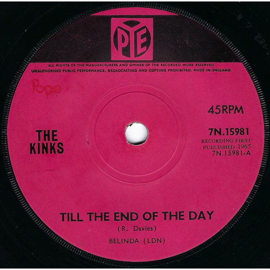 KINKS   - Till The End Of The Day