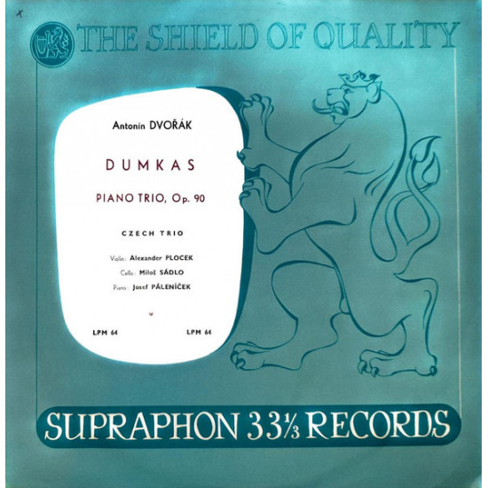 Dvorak - Dumkas, Piano Trio, Op. 90/Czech Trio - Alexander Plocek, Milos Sadlo and Josef Palenicek
