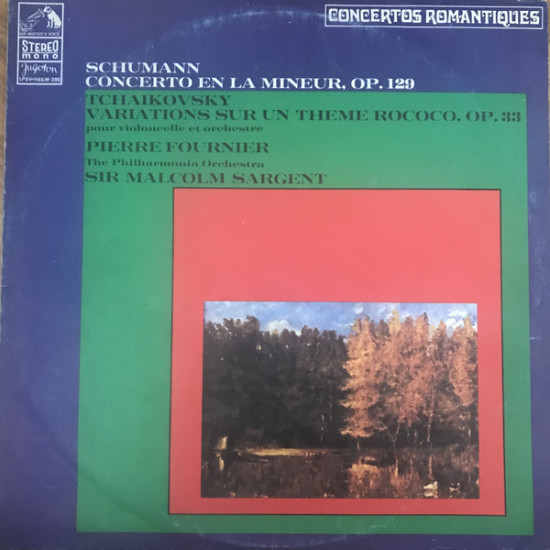 SCHUMANN/TCHAIKOVSKY - CONCERTO EN LA MINEUR, OP. 129 / VARIATIONS SUR UN THEME ROCOCO, OP. 33 / FOURNIER, SARGENT../
