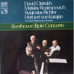 BEETHOVEN - Beethoven Triple Concerto/David Oistrakh*, Mstislav Rostropovich, Sviatoslav Richter, Herbert von Karajan, The Berlin Philharmonic Orchestra