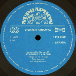 DVORAK - Symfonie č. 8 = Eighth Symphony/Česká Filharmonie, Václav Neumann