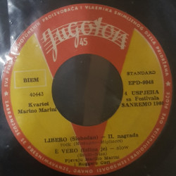 KVARTET MARINO MARINI - 4 Uspjeha Sa Festivala Sanremo 1960