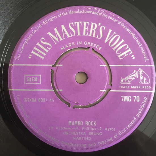 Orchestra Bruno Martino - Mambo Rock / Calypso Be Bop