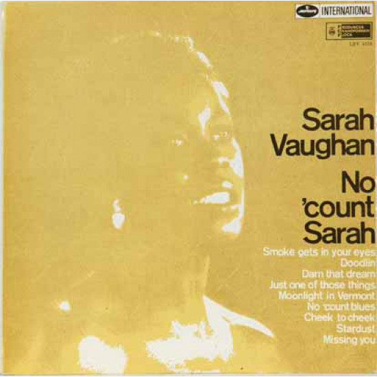 VAUGHAN SARAH - NO COUNT SARAH