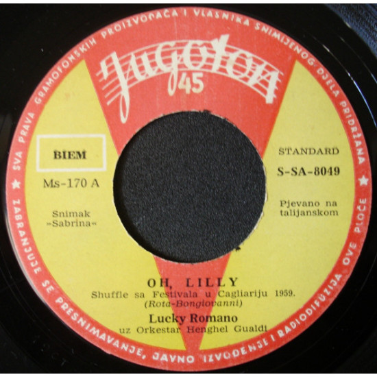 LUCKY ROMANO  - OH, LILLY