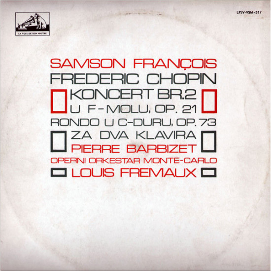 CHOPIN - KONC. BR.2/FRANCOIS