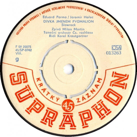 Milan Martin / Judita Čerovska - Dívka Jménem Pygmalion / Je Po Dešti