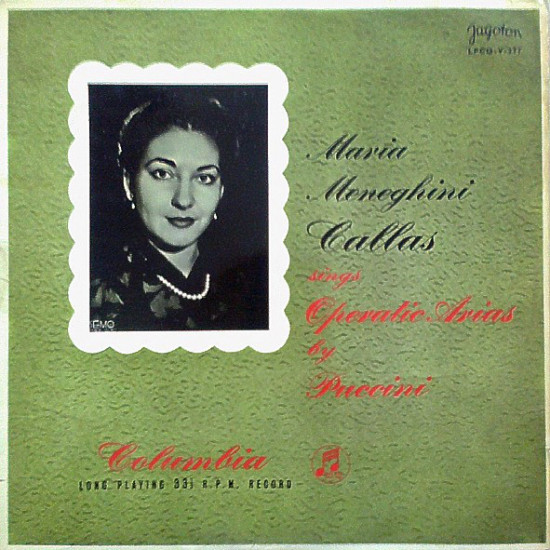 CALLAS MENEGHINI MARIA - SINGS OPERATIC ARIAS BY PUCCINI
