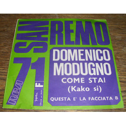 MODUGNO DOMENICO - Come Stai (Kako Si) / Questa È La Facciata B